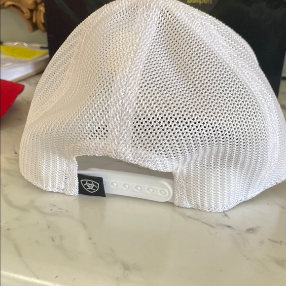 Ariat Gray and White Logo Baseball Cap - Picture 3 of 5